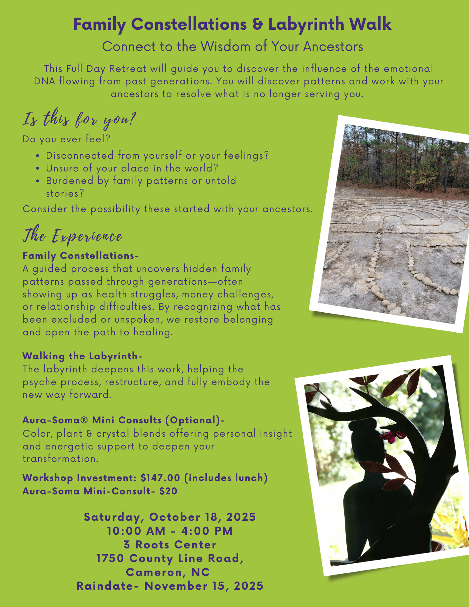 Family Constellations & Labyrinth Walk Family Constellations & Labyrinth Walk